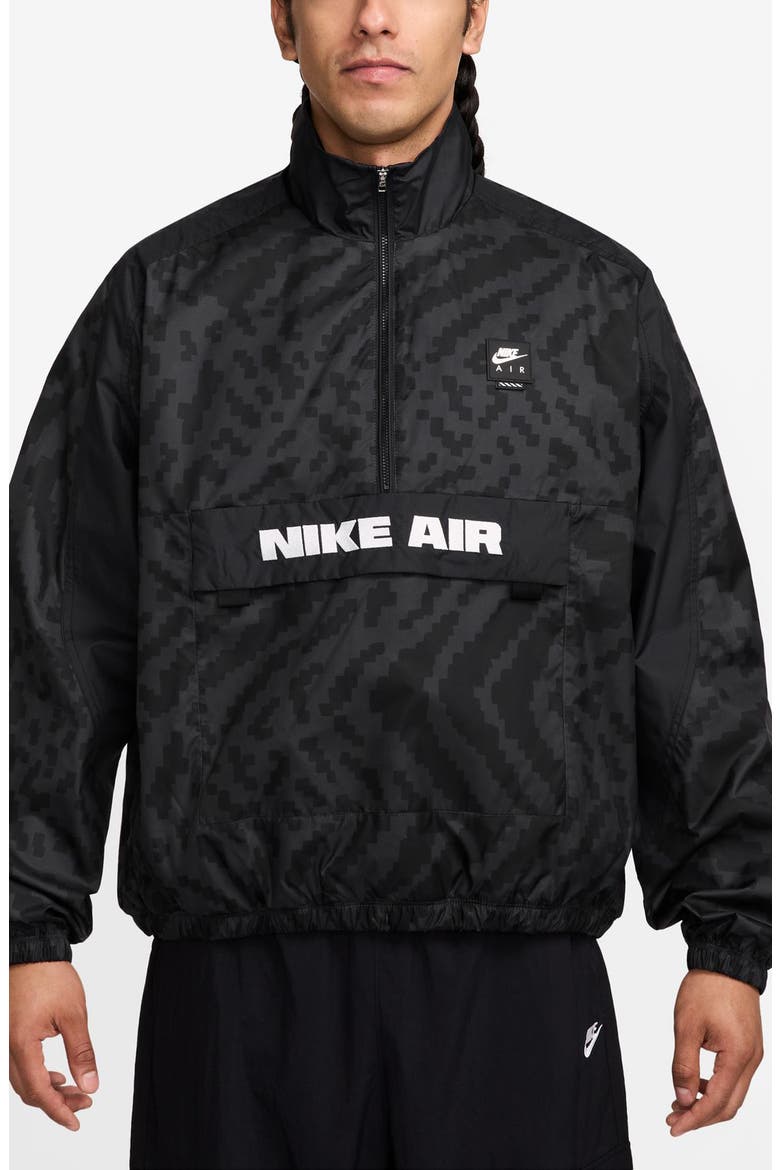 Air Half Zip Jacket, Main, color, ANTHRACITE/ BLACK