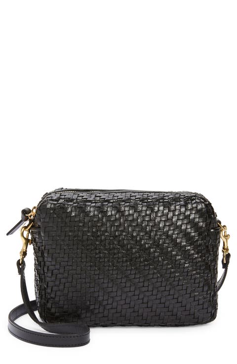 Midi Sac Woven Crossbody Bag