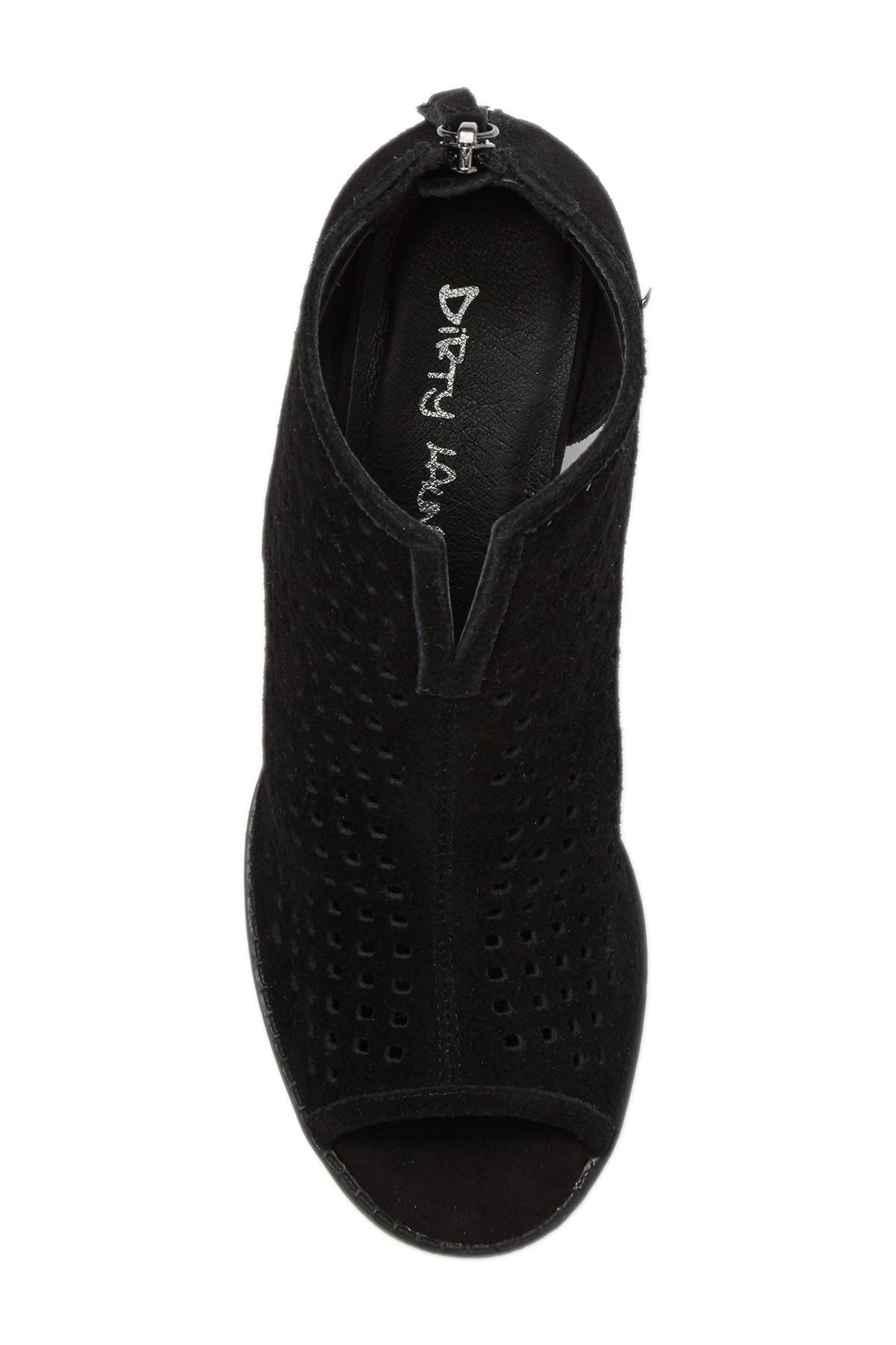 Dirty Laundry Tessa Suede Perforated Peep Toe Bootie, Alternate, color, 