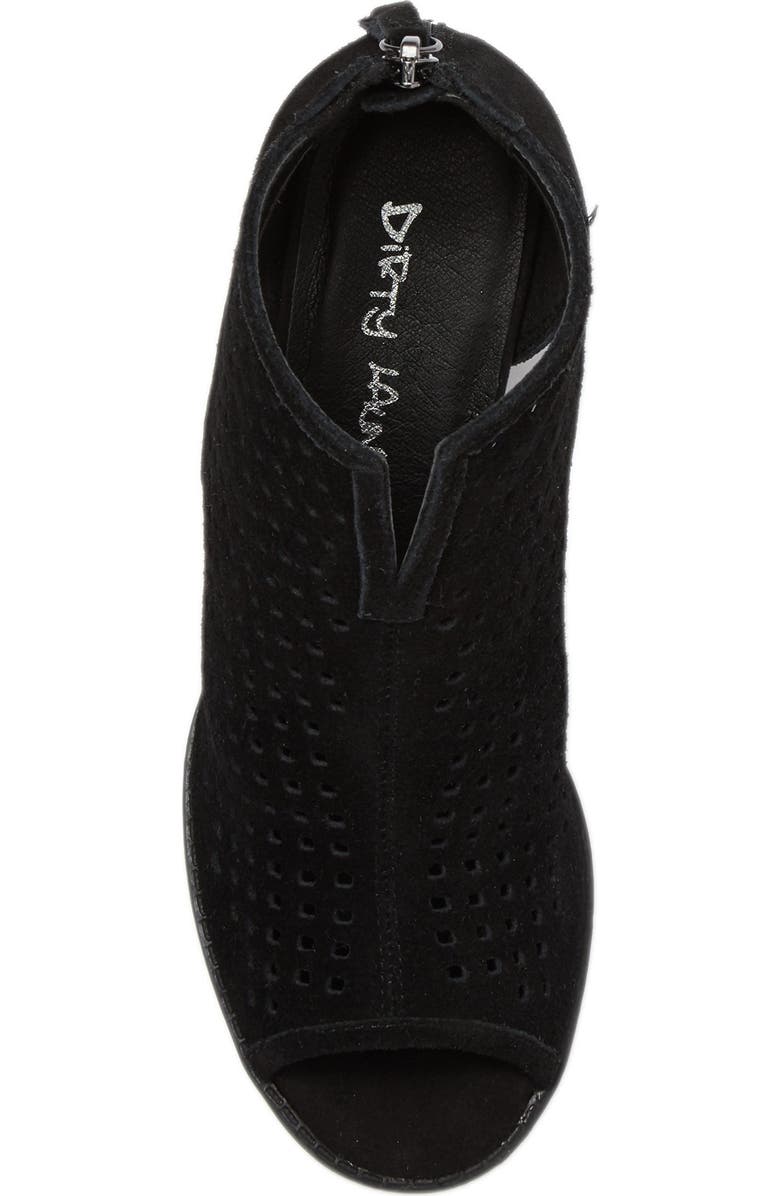 Dirty Laundry Tessa Suede Perforated Peep Toe Bootie, Alternate, color,