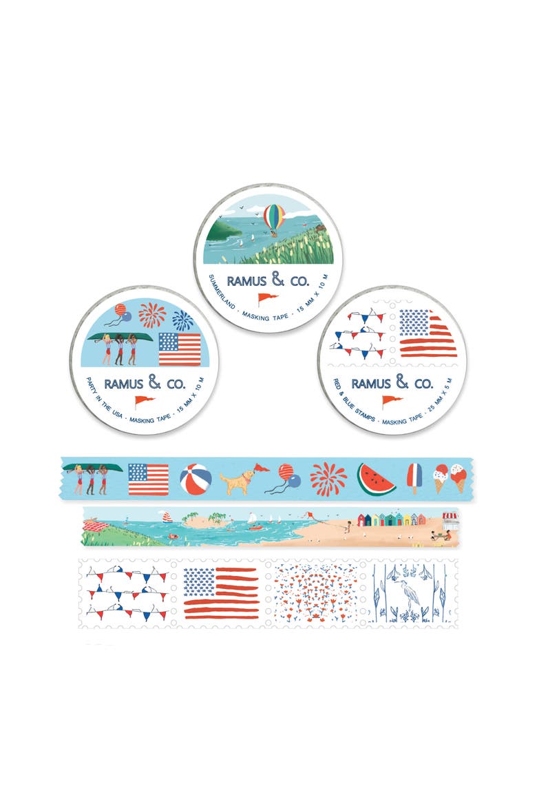 Illustrated Masking Tape - 3ct Rolls, Assorted Rolls, Main, color, Multi-Pack