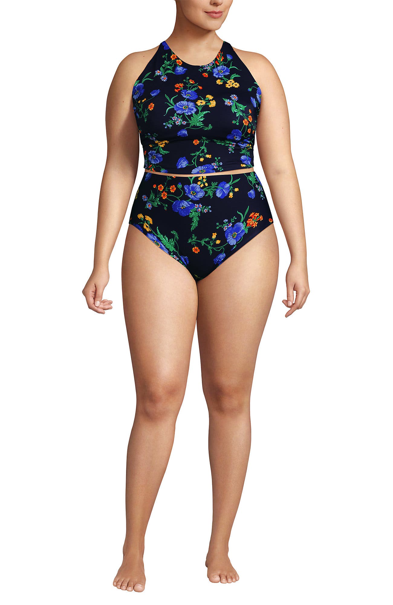 selected Navy/Tossed Poppy Floral