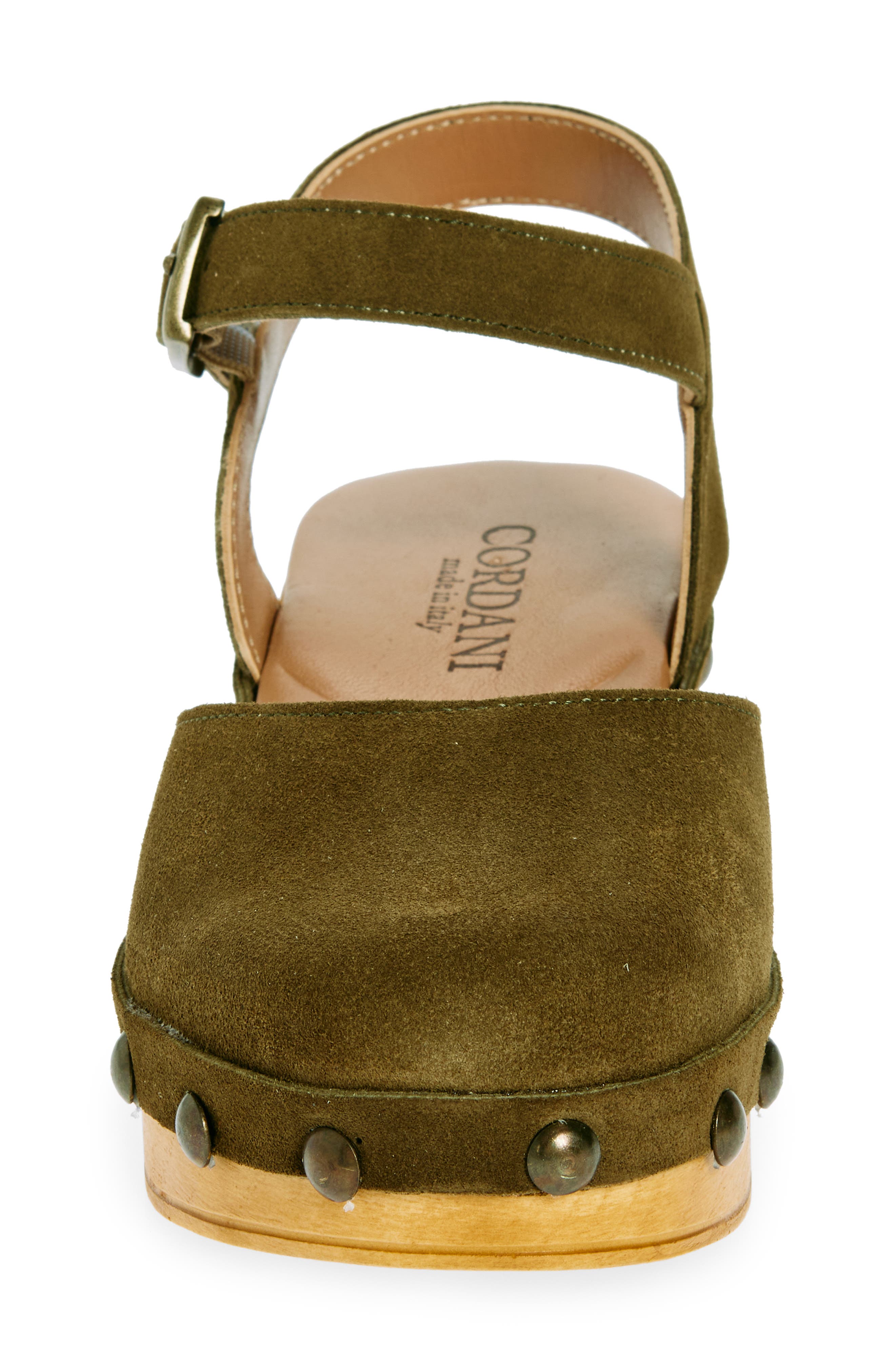 Cordani Winston Ankle Strap Platform Clog, Alternate, color, Crosta Verdone