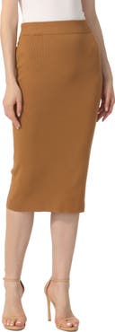 Kimi & Kai Women's Knit Pencil Skirt
