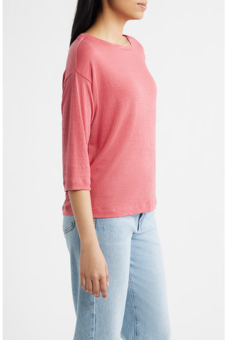 Texture Knit Top, Alternate, color, REDWOOD