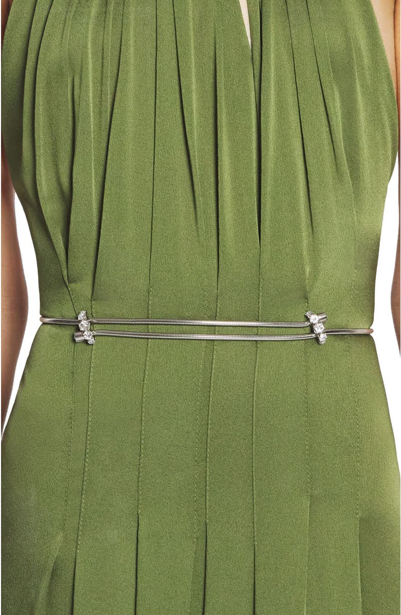 Lanvin Traviata By Lanvin Brass Belt, Alternate, color, Silver-Crystal