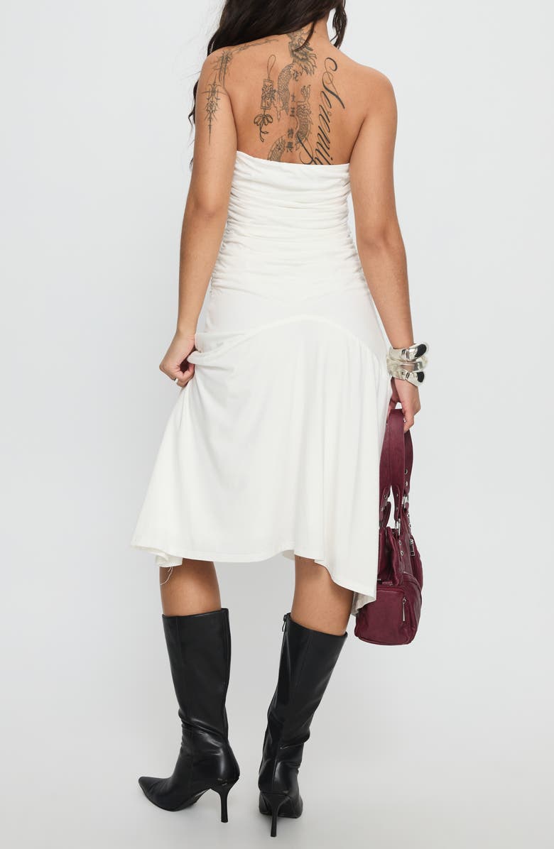 Princess Polly Rienna Strapless Asymmetrical Dress, Alternate, color, White