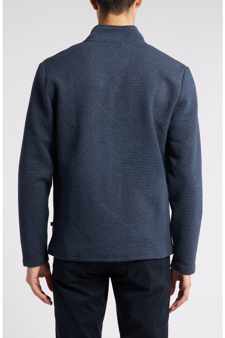 Steep Rock High Collar Double Knit Jacket, Alternate, color, NAVY