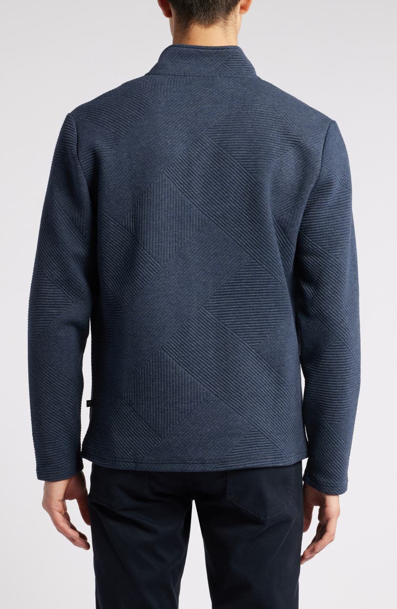 Robert Barakett Steep Rock High Collar Double Knit Jacket, Alternate, color, Navy