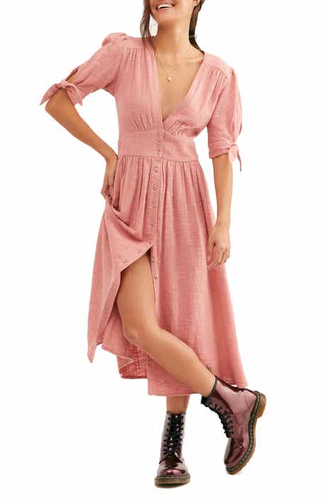 Free People Love of My Life Midi Shirtdress