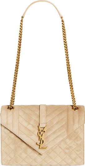 Saint Laurent Medium Envelope Suede Crossbody Bag | Nordstrom
