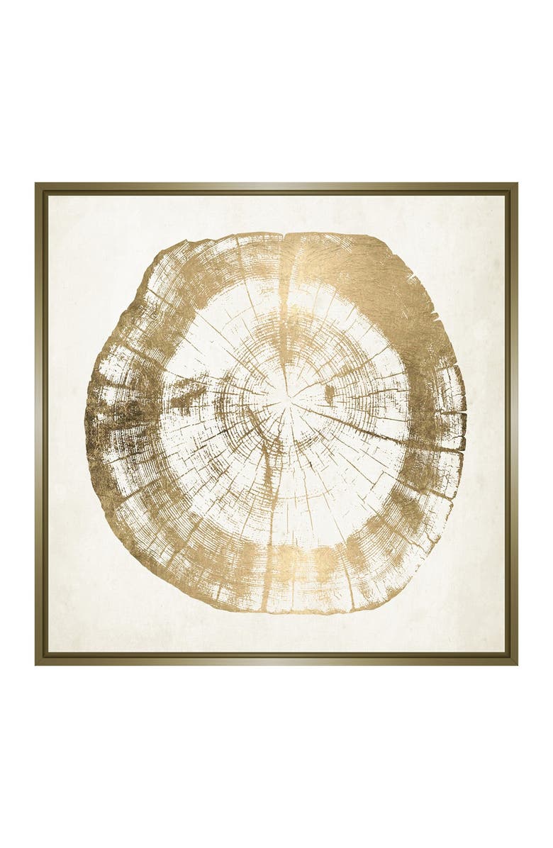 PTM IMAGES Small Golden Tree Trunk Canvas Wall Art, Alternate, color, 
