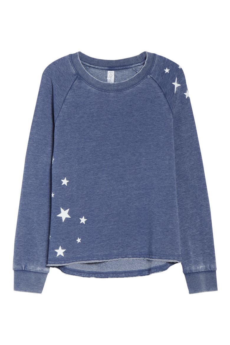 Lazy Day Sweatshirt, Alternate, color, NAVY/ STARS