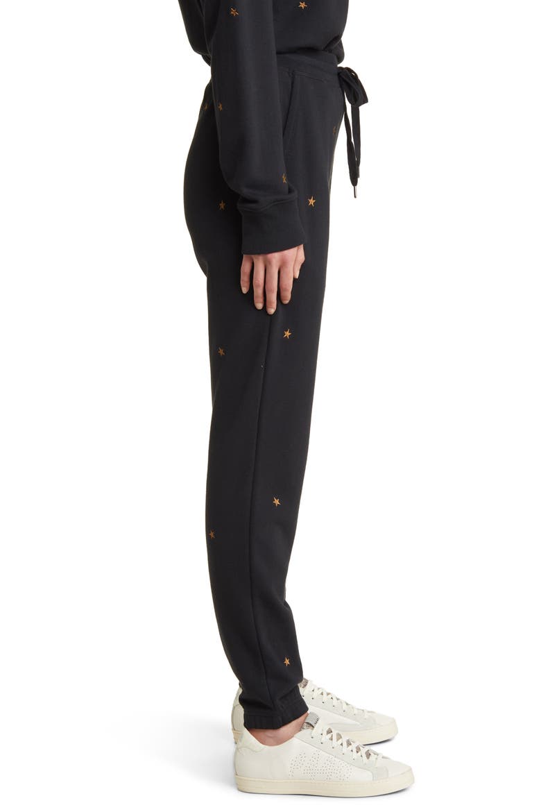 Kingston Star Embroidery Cotton Blend Joggers, Alternate, color, BRONZE STAR EMBROIDERY