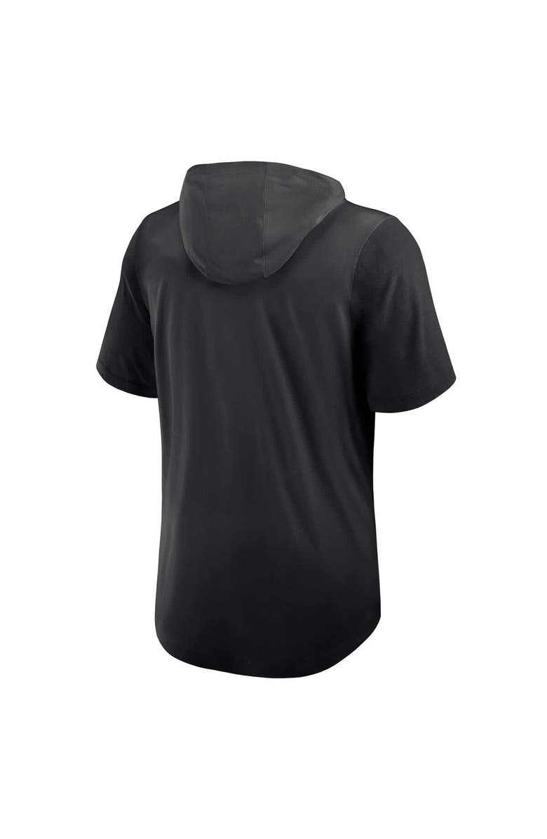 Nike Men's Nike Black Los Angeles Dodgers Tri-Blend Hoodie T-Shirt, Alternate, color, 