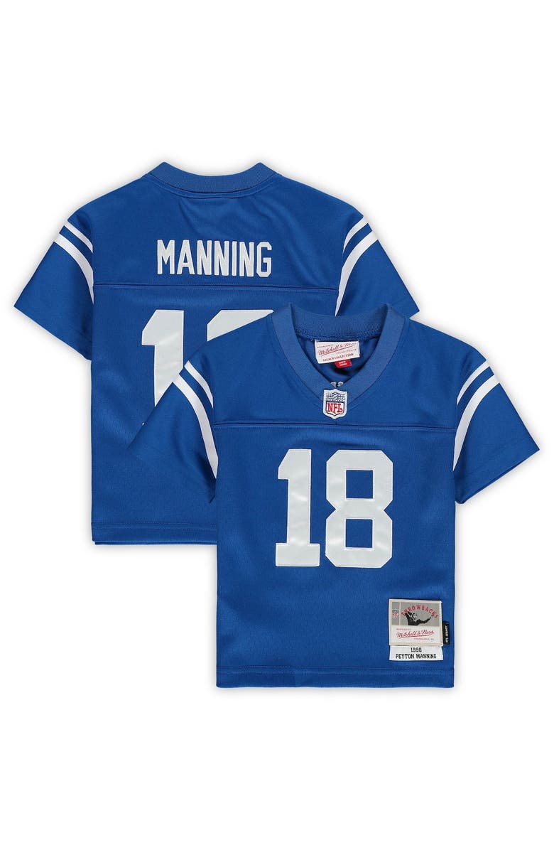 Mitchell & Ness Toddler Mitchell & Ness Peyton Manning Royal Indianapolis Colts 1998 Retired Legacy Jersey, Main, color, Royal
