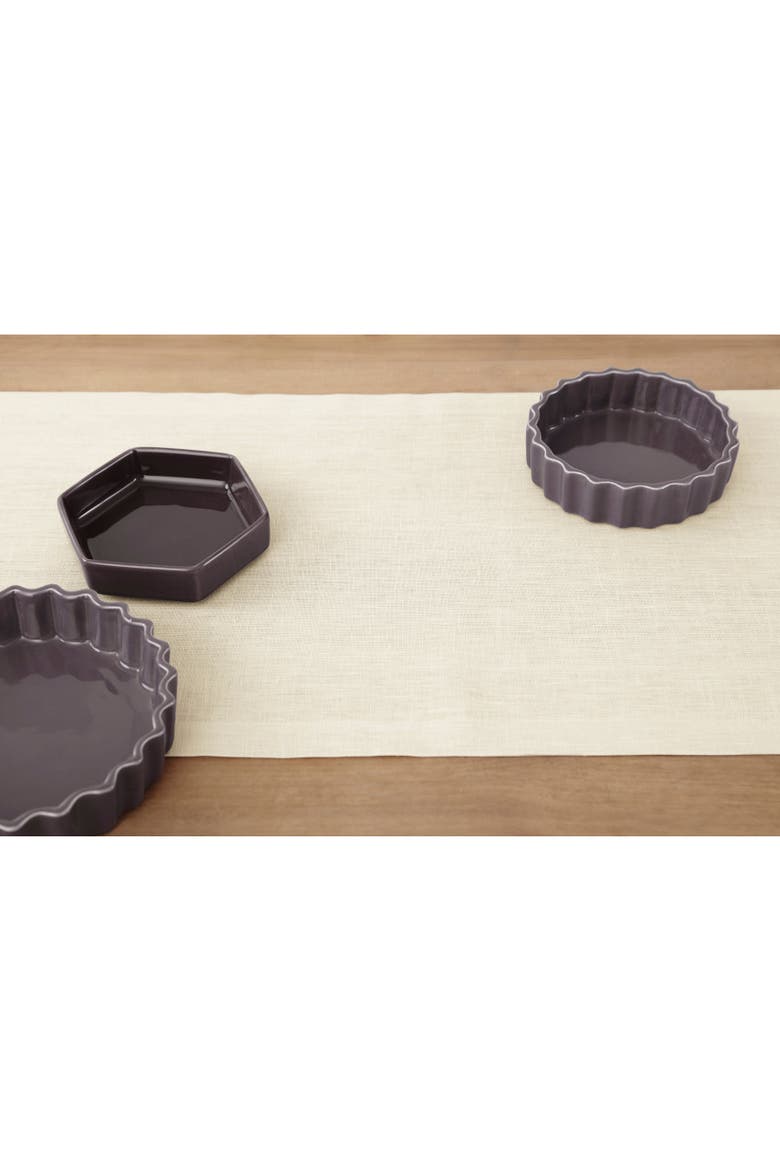 Linen Table Runner - Fete, Alternate, color, Ivory