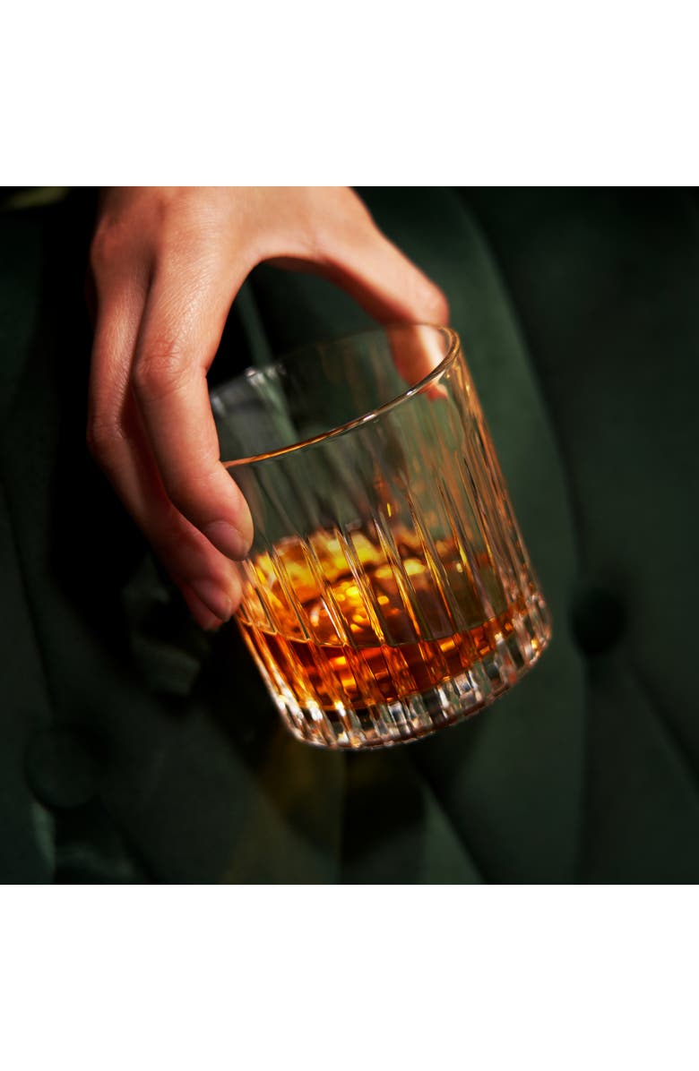 Viski Reserve Milo Crystal Neat Glasses Set of 4, Alternate, color, Clear