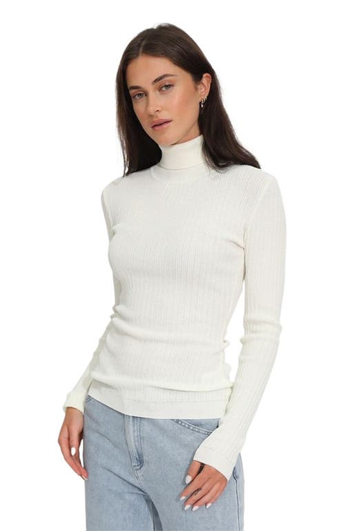 Belle & Bloom Brooklyn Knitted Turtleneck In White