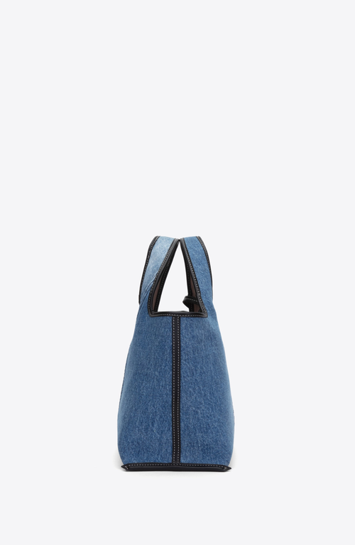 3.1 Phillip Lim Denim Market Tote With Grommets In Blue