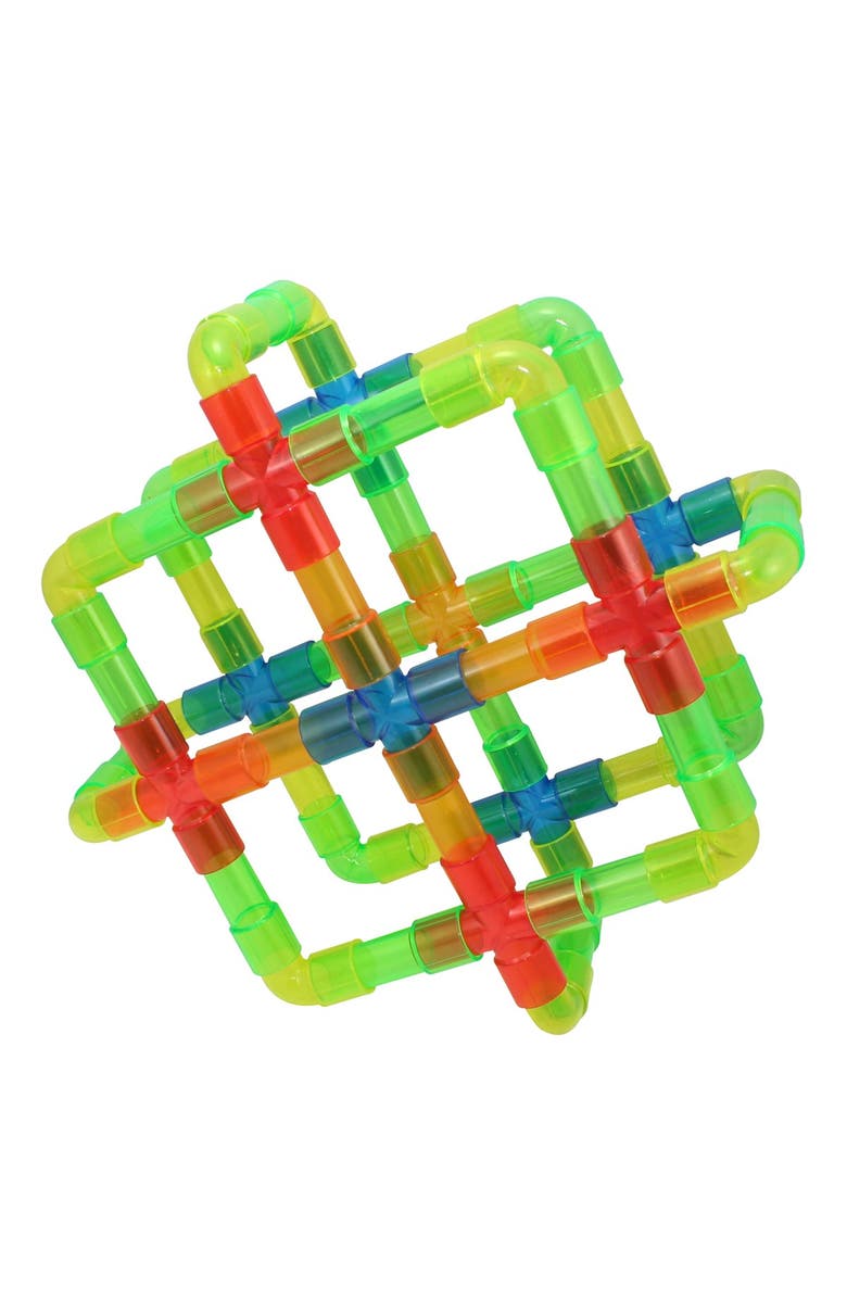 Kaplan Early Learning Company Translucent Connecting Tubes, Alternate, color, Multicolored