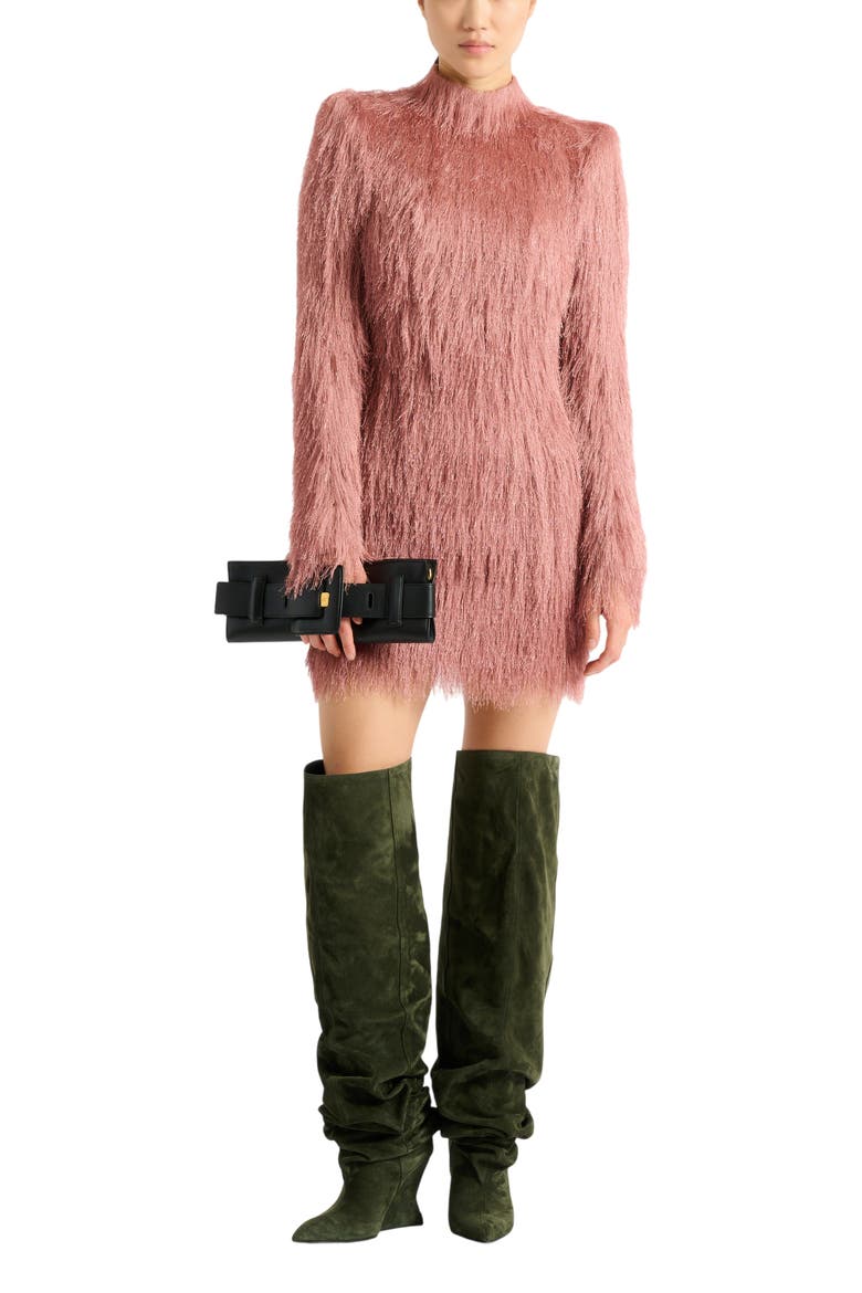 Fringe Bodycon Dress, Main, color, pink