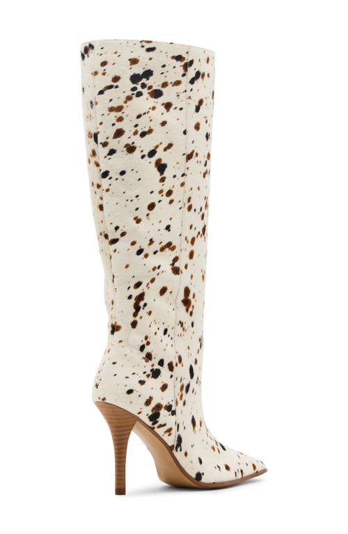 Steve Madden Wescot Genuine Calf Hair Knee High Boot In Multi