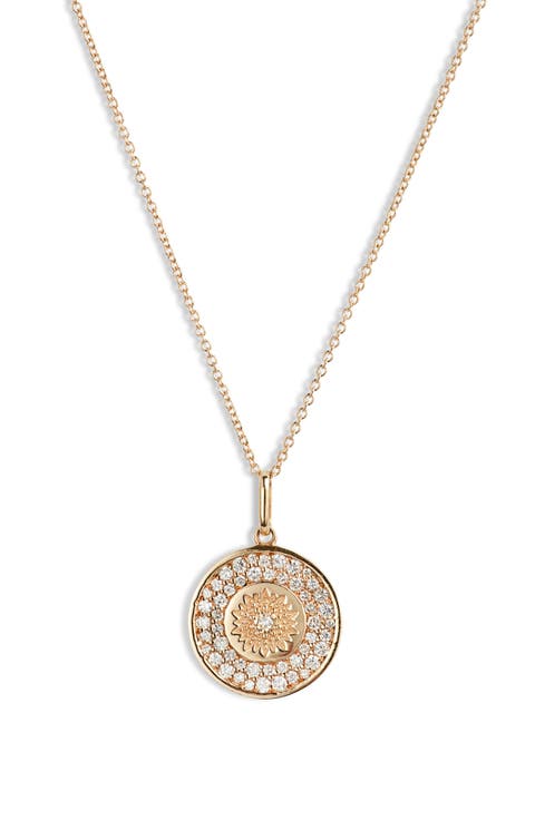 Classique Mini Milly Diamond Medallion Necklace