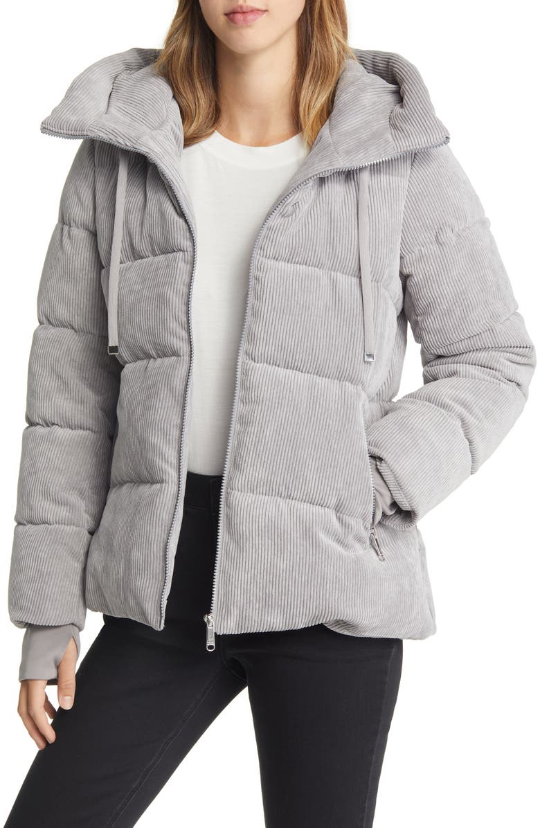 Sam Edelman Hooded Corduroy Puffer, Main, color,