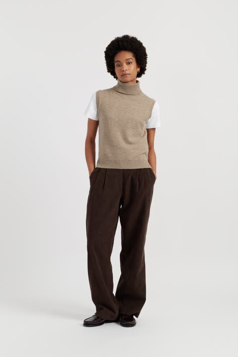 Wool-Cashmere High-Neck Tank