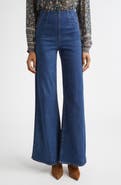 Veronica Beard Joplin Off-Duty High Waist Flare Jeans