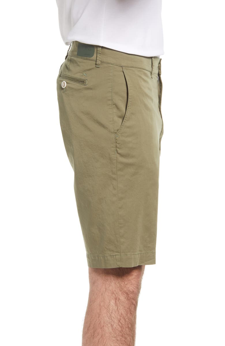 Brax Bozen Stretch Cotton Shorts, Alternate, color, Olive
