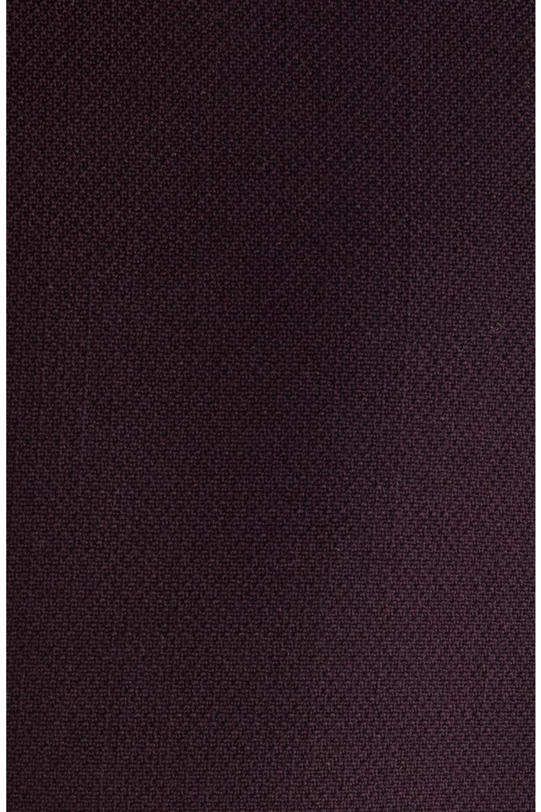 Collarless Wool Crêpe Crop Jacket, Alternate, color, OBSCURE PURPLE