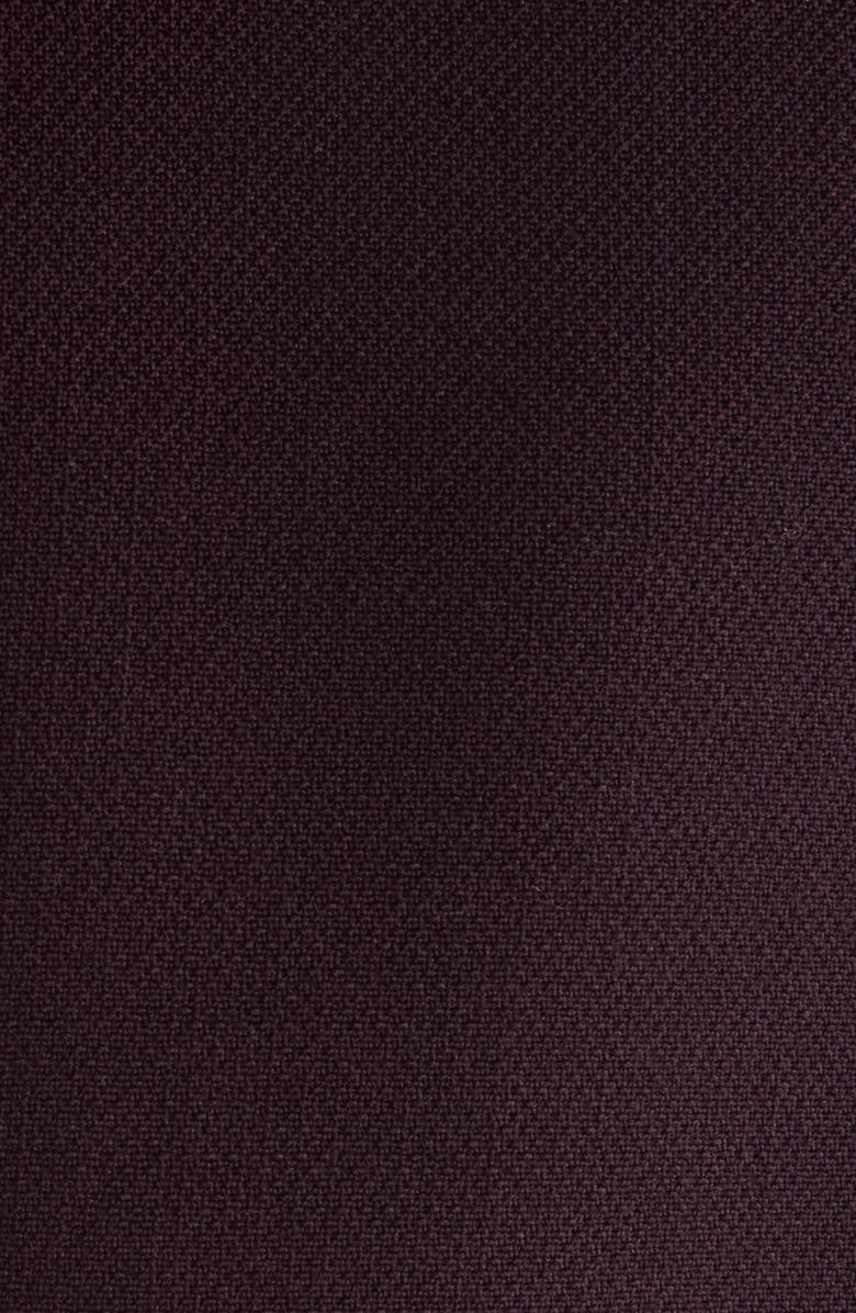 Chloé Collarless Wool Crêpe Crop Jacket, Alternate, color, Obscure Purple