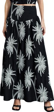 CIEBON Maeve Print Maxi Skirt