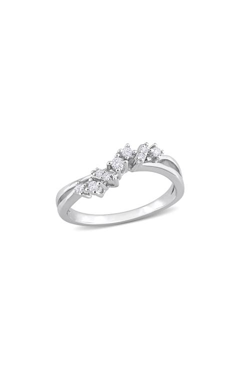 Wavy Diamond Ring - 0.17ct.