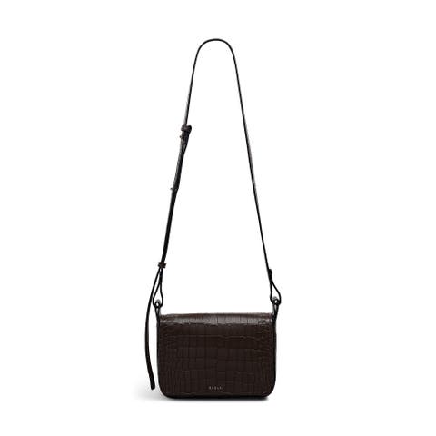 Westwell Lane - Faux Croc Small Flapover Crossbody