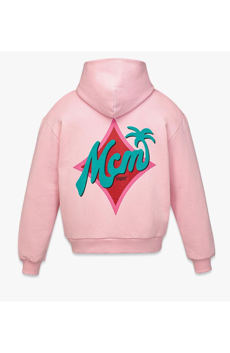 MCM x SNIPES Zip Hoodie, Alternate, color, Pink
