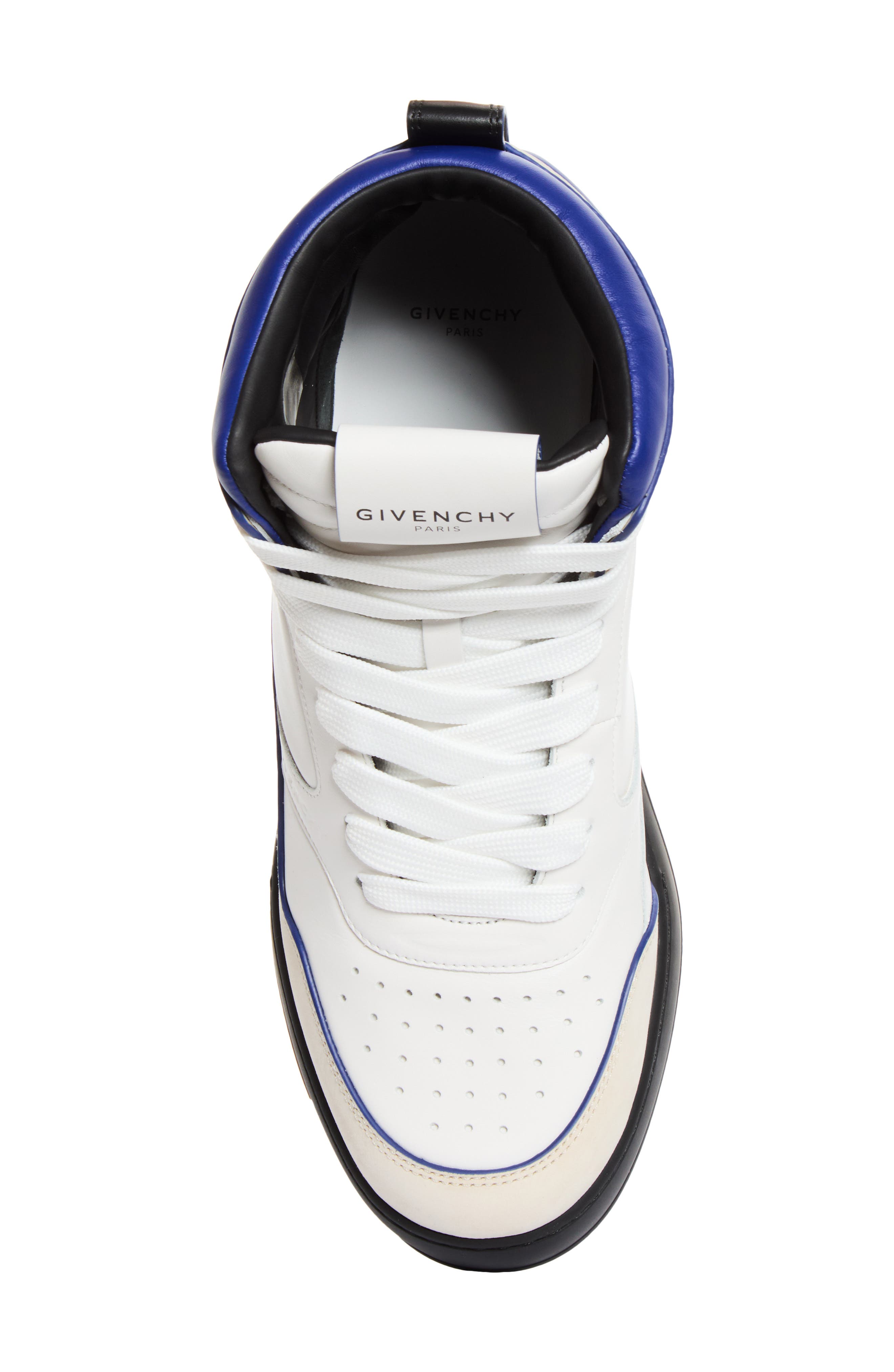 Hard Court Hi Sneaker, Alternate, color, BLACK/ BLUE/ WHITE