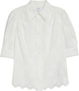 Reiss Edwina Floral Embroidered Button-Up Shirt