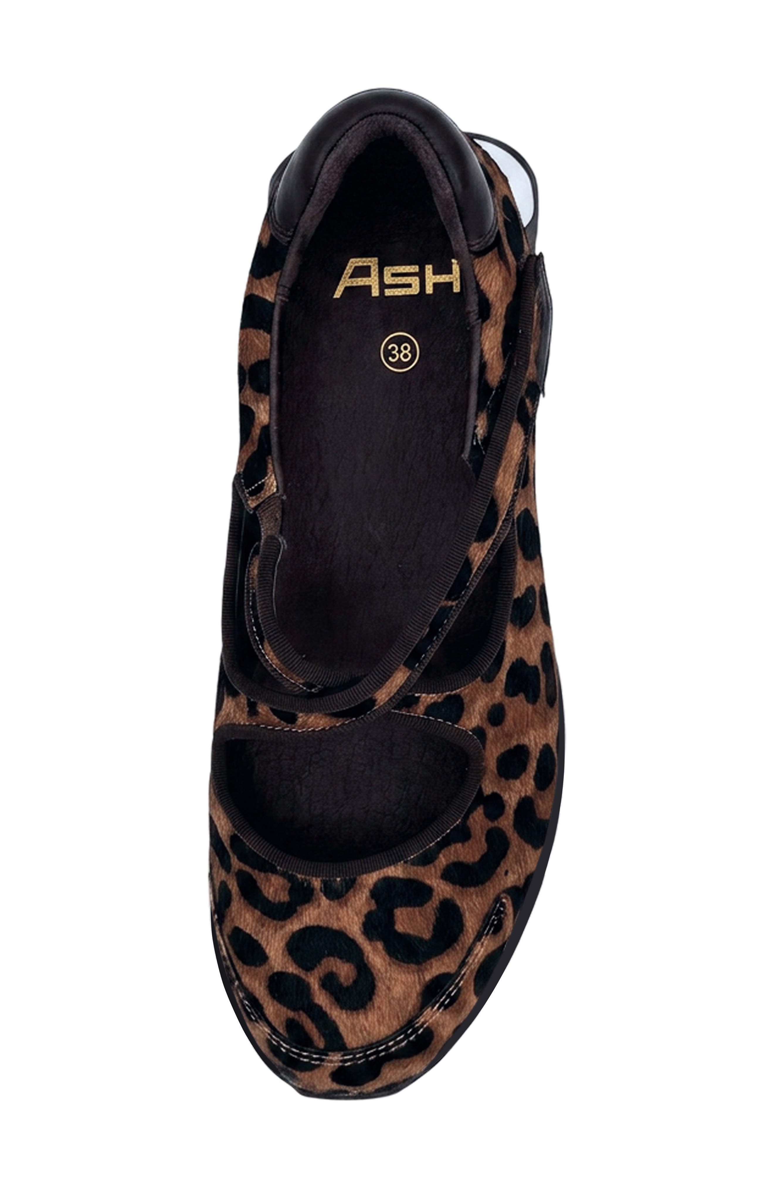 Kore Mary Jane Genuine Calf Hair Flat, Alternate, color, LEOPARD