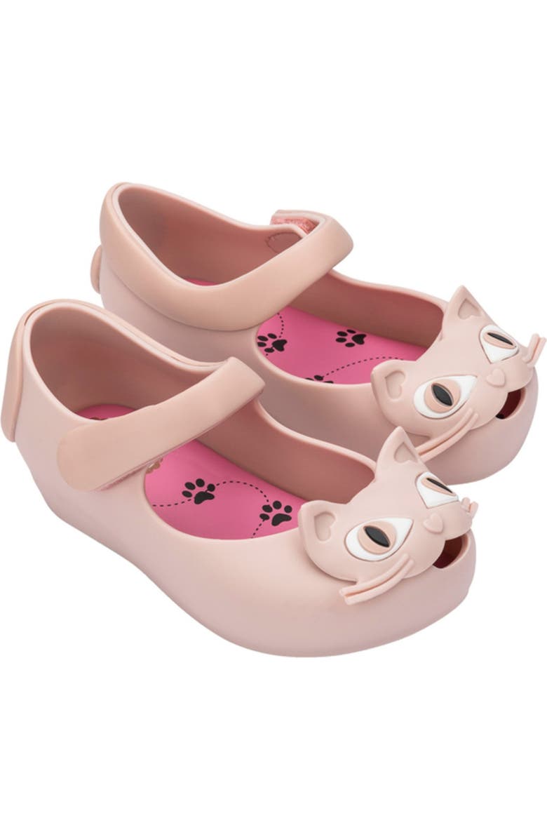 Mini Melissa Ultragirl II Cat Mary Jane Flat, Main, color, Pearl Pink