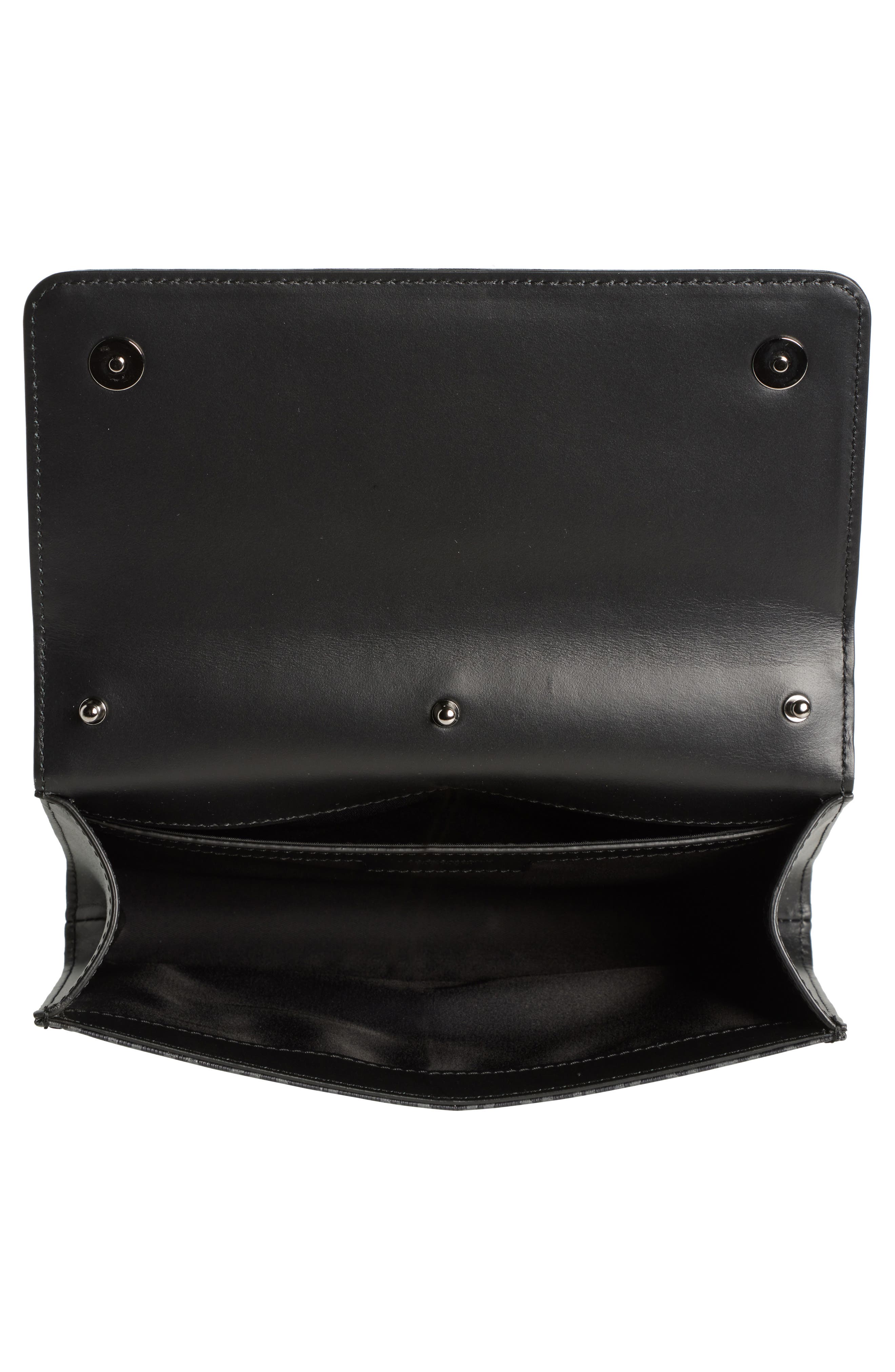 Dolce&Gabbana Logo Coated Jacquard Crossbody Bag, Alternate, color, 8B969 Nero/ Grigio