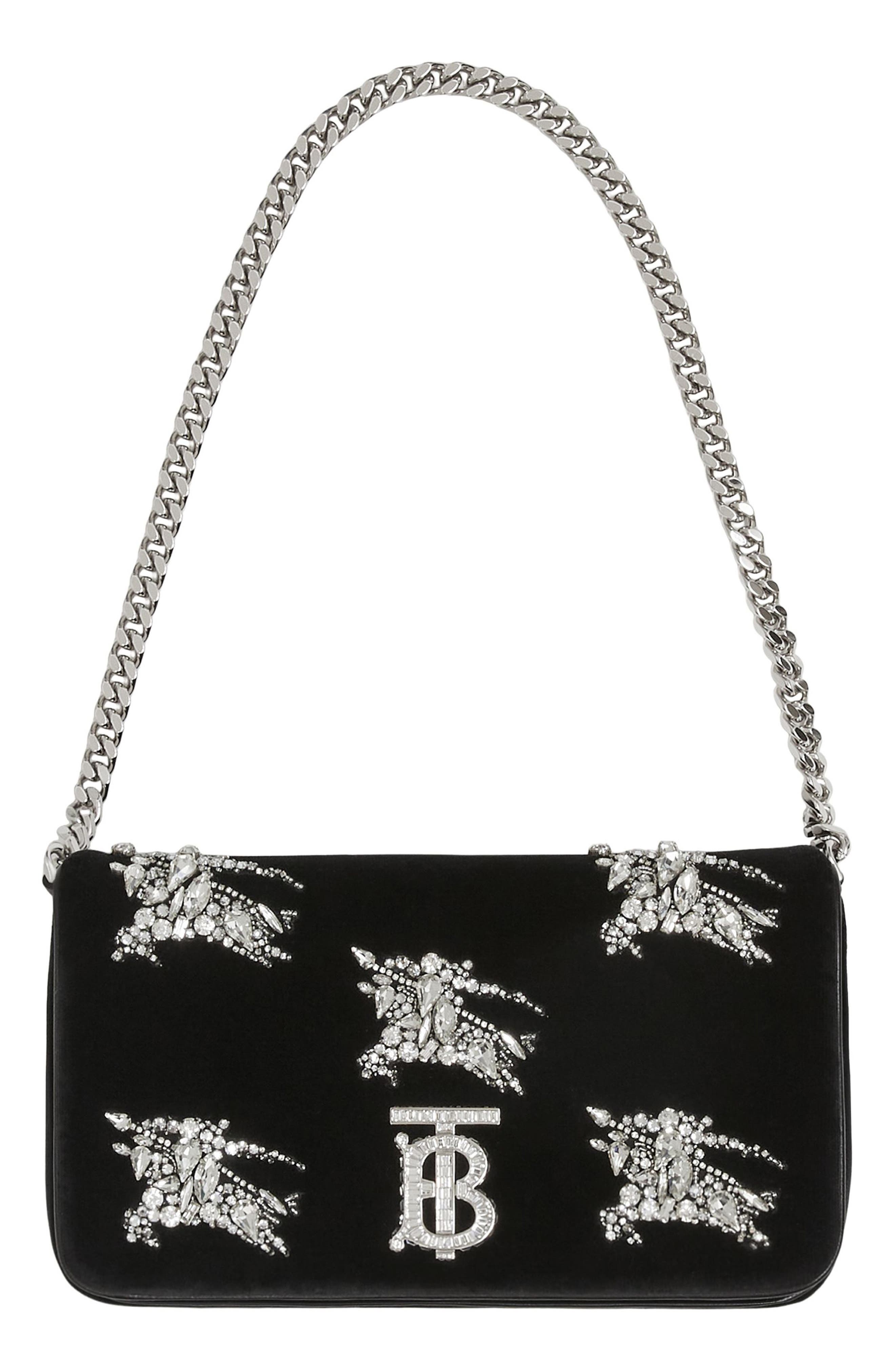 Burberry Small Lola Embellished Crossbody Bag, Alternate, color, 