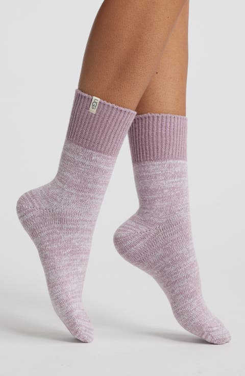 Rib Slouchy Quarter Socks