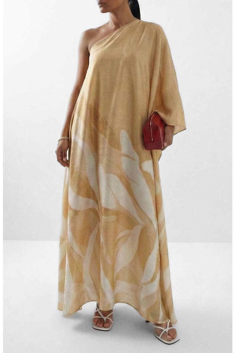 One-Shoulder Satu Dress Rocio, Main, color, Rocio Yellow