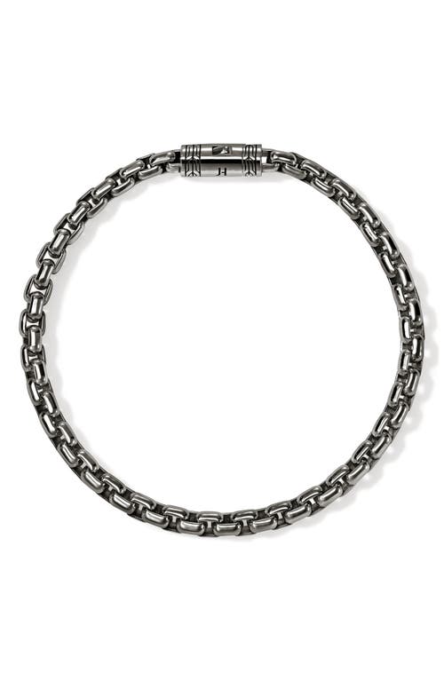 John Hardy Box Chain Bracelet, 4.8mm In Dark Silver
