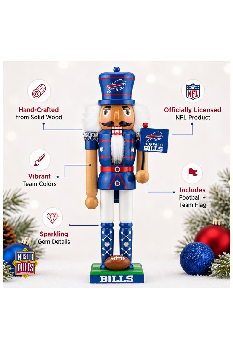 Buffalo Bills Collectible Nutcracker, Alternate, color, Multicolor