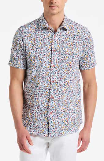 Robert Graham Summer Sails Short Sleeve Cotton Button-Up Shirt