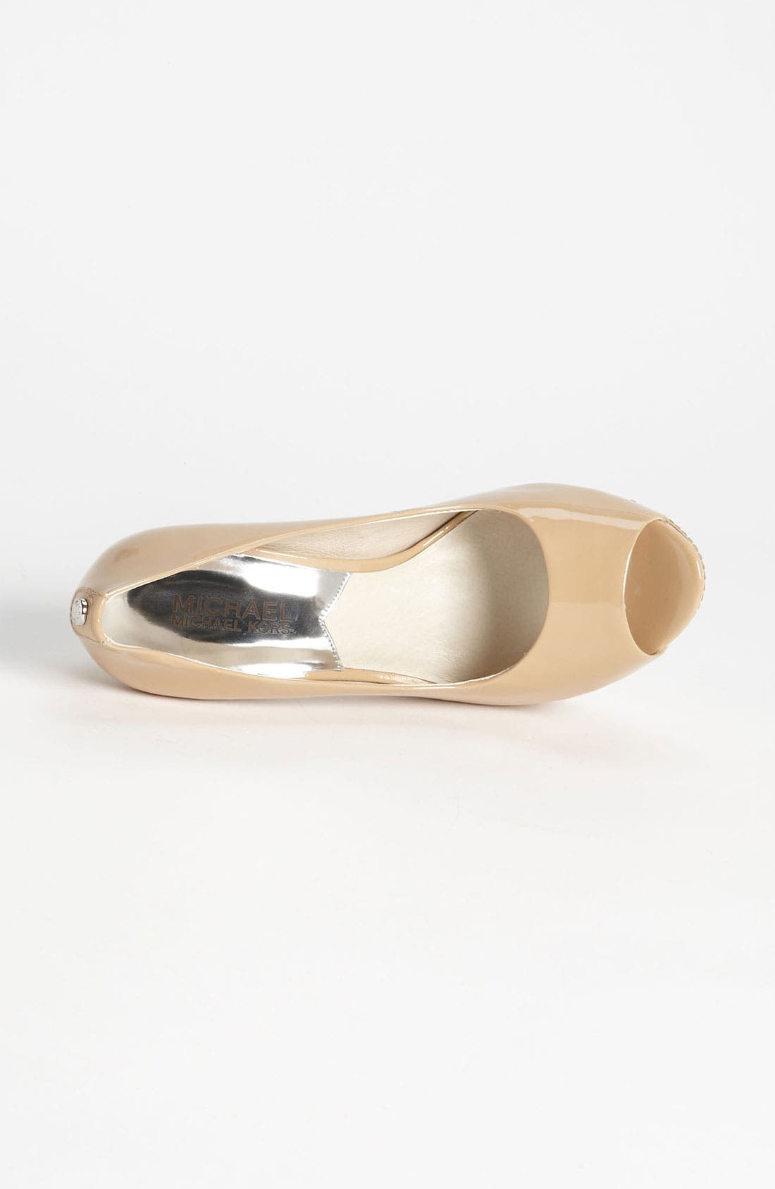 'Josie Peep' Pump, Alternate, color, NUDE